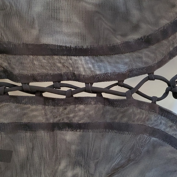 NWOT  City Studio midriff back lace up top. - Picture 6 of 10